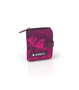 Monedero cartera rosa flores gabol 219988099