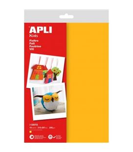 Fieltro a4 amarillo 10hojas apli 13572 - 13572