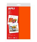 Fieltro a4 naranja 10hojas apli 13574 - 13574