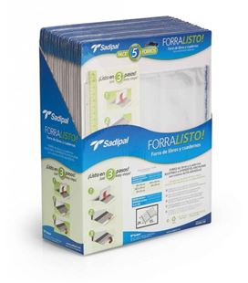 Forro libro ajustable 28x55 blister 5u. forralisto sadipal 02207