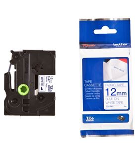Etiqueta 12mmx8m nolaminada ne/blanco tze-n231 brother 23049