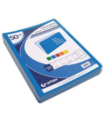 Subcarpeta fº 180grs azul c.50 grafoplas 00017536 - 00017536