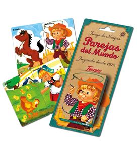 Baraja infantil 36 cartas parejas del mundo fournier 23803 - 23803-PAREJAS_DEL_MUNDO_40C