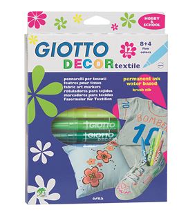 Rotulador decor textile 12u fila-giotto 494900 - 114238