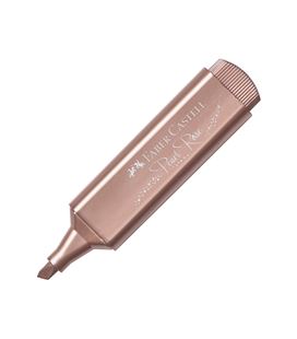 Marcador fluorescente metálico rosa textliner faber castel 154626 546269