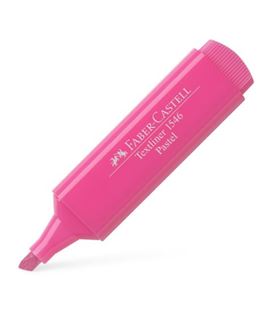 Marcador fluorescente pastel rosa textliner faber castell 154654 546542