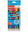 Pintura madera duo 12 unidades 24 colores maped 8296003 29600