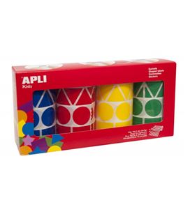Gomet rollo surtido formas 4uds apli 10753