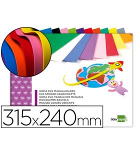 Goma eva bloc 10h 240x315 colores liderpapel 43368 tm06 - 43368