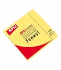 Nota adhesiva posit 75x75 100h amarillo brillante apli 11897 - 11897