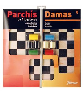 Tablero grande parchis 4j/damas+acces fournier 28981