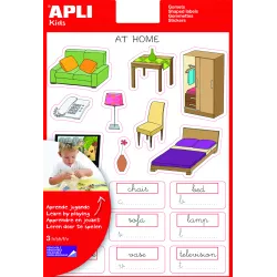 GOMET BOLSA ETIQUETAS INGLES CASA 3H APLI 12989