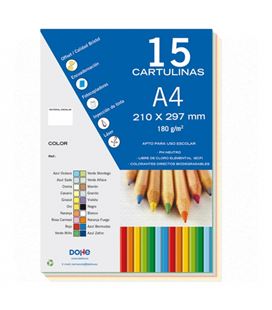 Cartulina a4 50h surtido colores pastel dohe 30111
