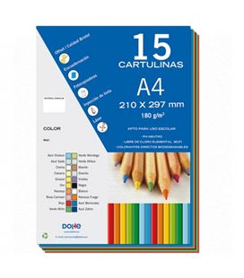 Cartulina a4 50h surtido colores pastel dohe 30112 - 30112