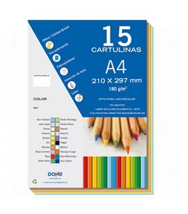 Cartulina a4 50h surtido colores intensos dohe 30113