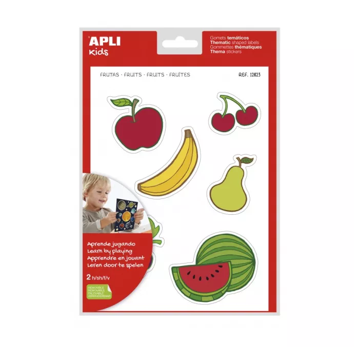 GOMET BOLSA ETIQUETAS MAXI FRUTAS 2H APLI 12823