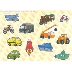 GOMET BOLSA ETIQUETAS MAXI VEHICULOS 2H APLI 12824