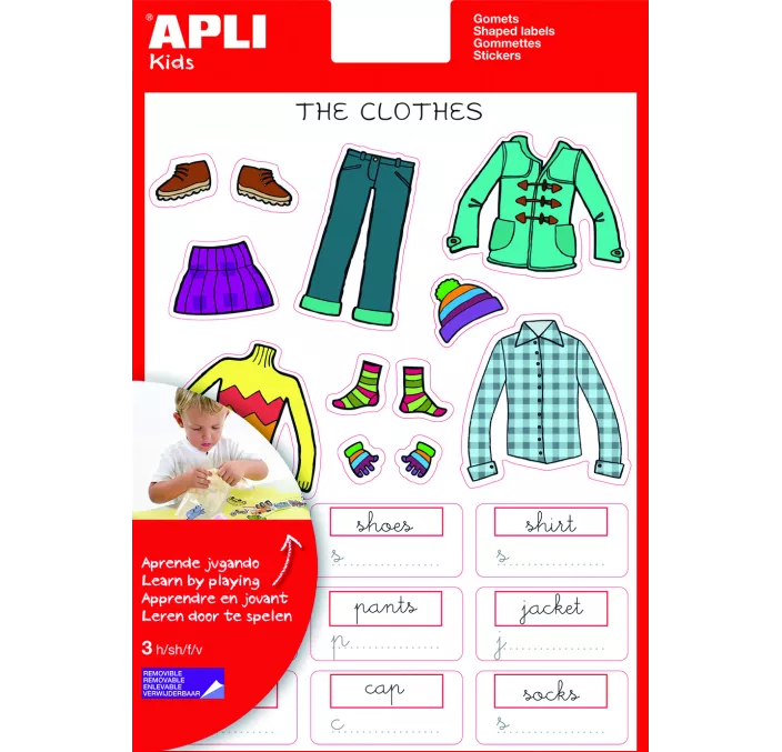 GOMET BOLSA ETIQUETAS INGLES ARMARIO 3H APLI 12990