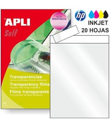 Transparencias inkjet 20 unidades apli 01216 - 01216