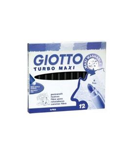 Rotulador turbo maxi negro 12u. giotto 456036 - 456036