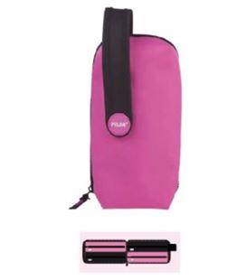 Estuche con pinturas y rotuladores 4 estuches compact fluor rosa milan 08872cfp