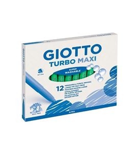 Rotulador turbo maxi verde oscuro 12u. giotto 456020 - 456020