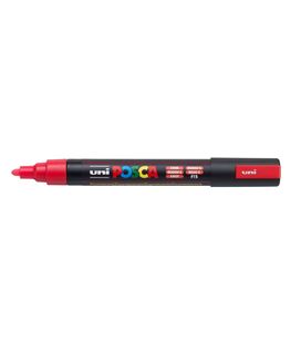 Rotulador 2,5mm rojo fluor "f15" pc-5m posca uni 19804