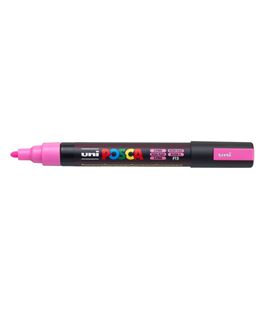 Rotulador permanente 2,5mm rosa fluor pc-5m posca uni 19807 - 198077000_2