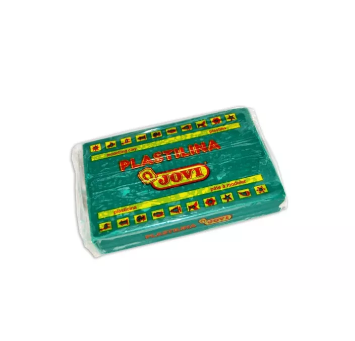 PLASTILINA 350 GRS VERDE OSCURO JOVI 72/11