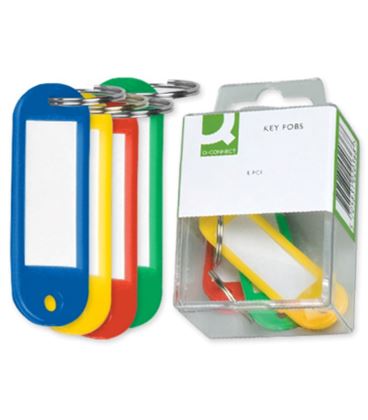 Llavero personalizable plastico colores surtidos caja 6 unidades kf02036 - 28734