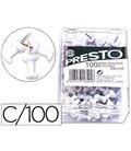 Chincheta push pins blanco c.100 liderpapel 18-bl 16594 - 16594