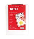 Carpeta pinza a4 transparente plastico apli 13780