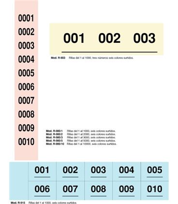 Talonario rifas del 1 al 5000 loan r-980/5 - RIFAS