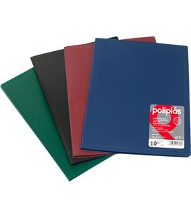 Carpeta 40 fundas fº azul opaco poliplas grafoplas 01440030