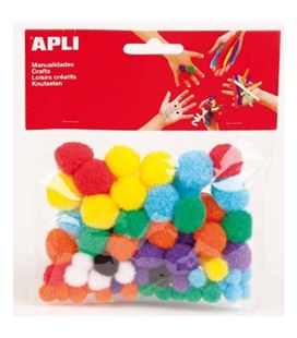 Pom pom surtido 78u. apli 13061 - 13061