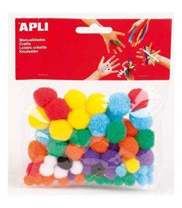 Pom pom surtido 78u. apli 13061 - 13061