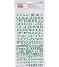 Letras adhesivas glitter verdes 2 hojas apli 13654