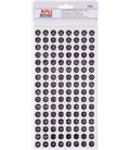 Letras adhesivas epoxin dots blanco negro 2 hojas apli 13891 - 13891