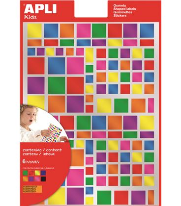 Gomet metalicos cuadrados colores surtidos permanentes 6hj apli 13530 - 112363