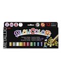 Tempera solida metalica 12 uds 5g pocket col. surt. playcolor