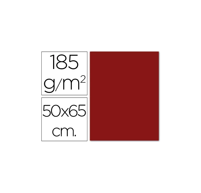 CARTULINA 50X65CMS 25H 185GRS GRANATE GUARRO IRIS 200040229