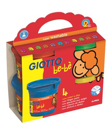 Pintura de dedos giotto be-bè 4x150g 467200 - 114379