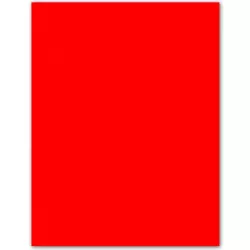 CARTULINA FLUORESCENTE 50CMSX65CMS 10H ROJO SADIPAL 15406