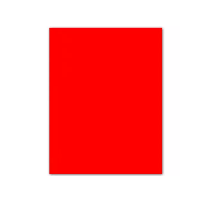 CARTULINA FLUORESCENTE 50CMSX65CMS 10H ROJO SADIPAL 15406