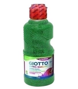 Tempera liquida 250ml verde glitter giotto f53120500