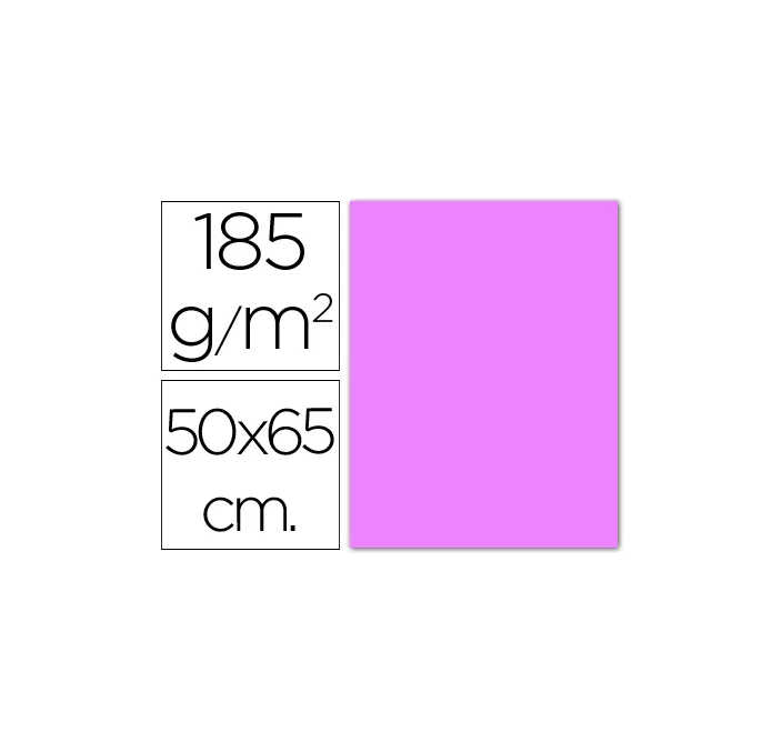 CARTULINA 50X65CMS 25H 185GRS LILA GUARRO 200040230