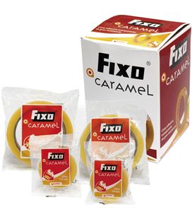 Cinta adhesiva transparente 66mx12mm fixo caramel grafoplas 75005100