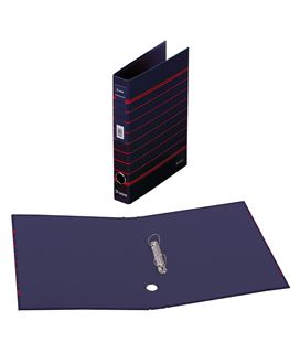 Carpeta 2 anillas a4 rayado azul policolor dohe 90143 - 90143