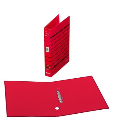 Carpeta 2 anillas a4 rayado rojo policolor dohe 90144 - 90144