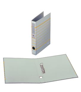 Carpeta 2 anillas a4 rayado gris policolor dohe 90147 - 90147